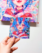 myths and monsters holographic + UV large stickers