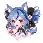 fox angeloush reference keychain