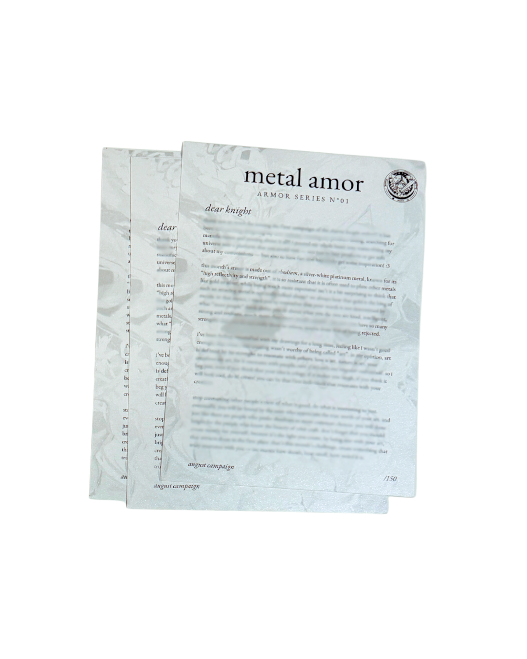metal armor hand-signed & numbered A5 print