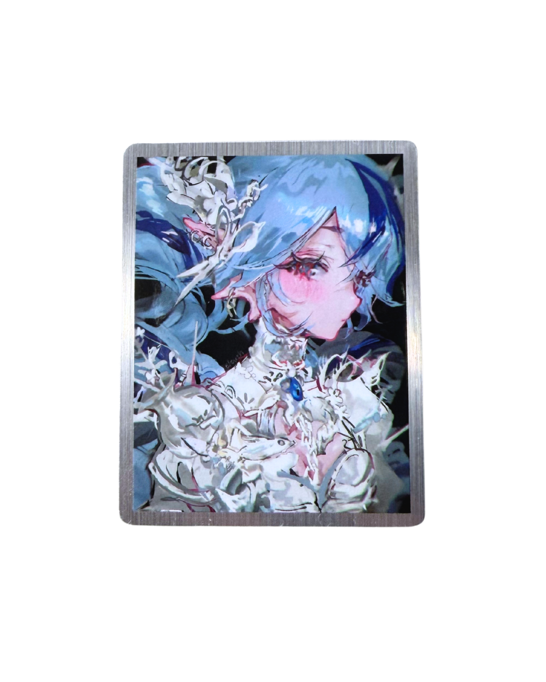 metal armor silver sticker