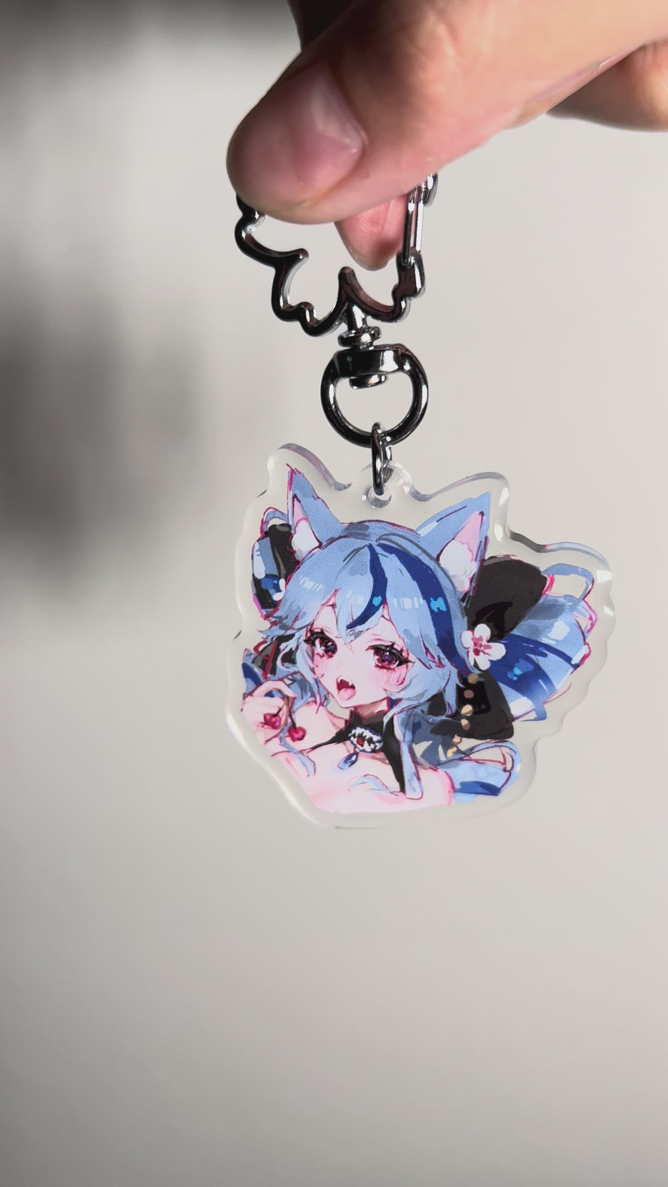 fox angeloush reference keychain