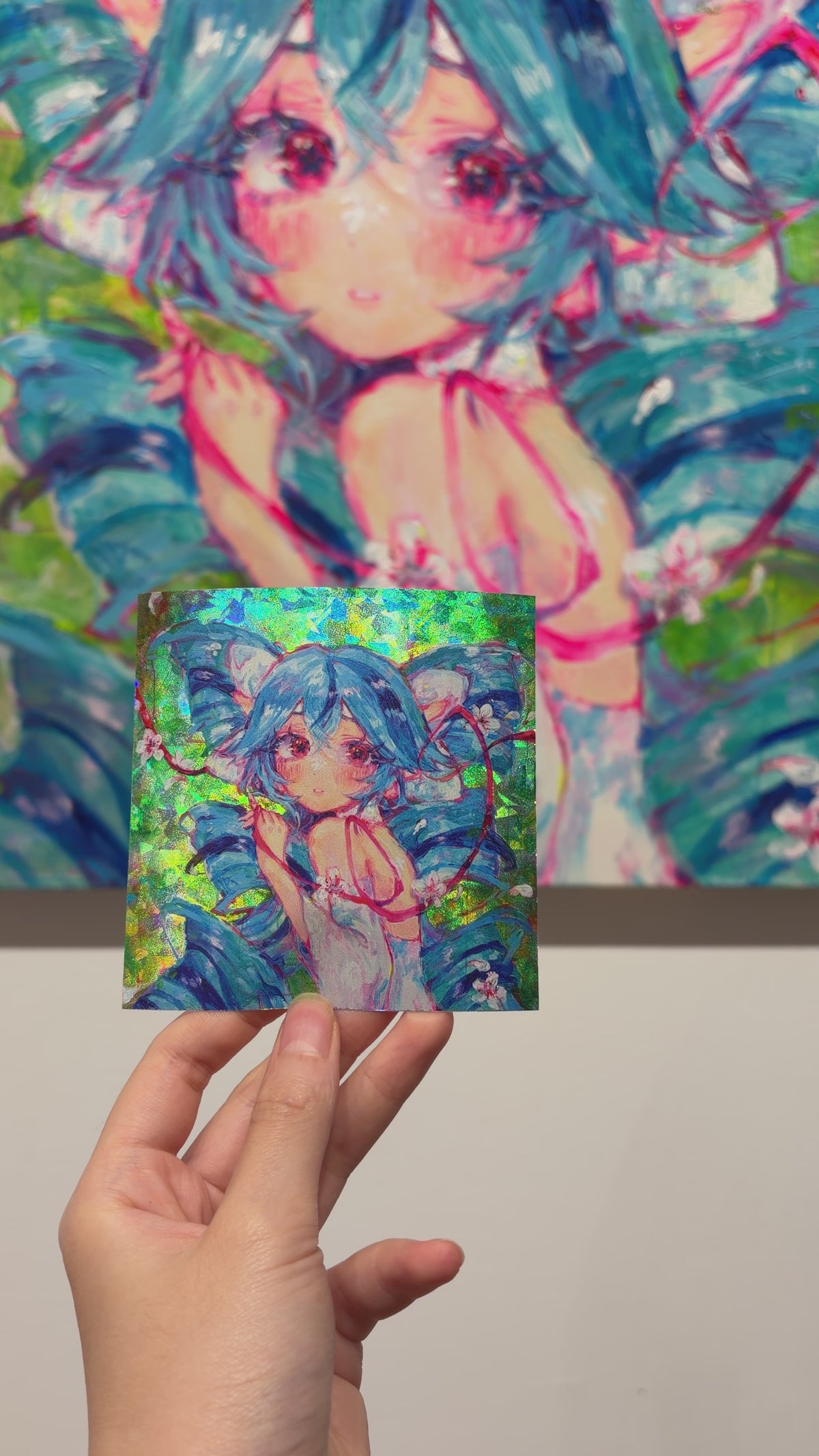 myths and monsters holographic + UV large stickers