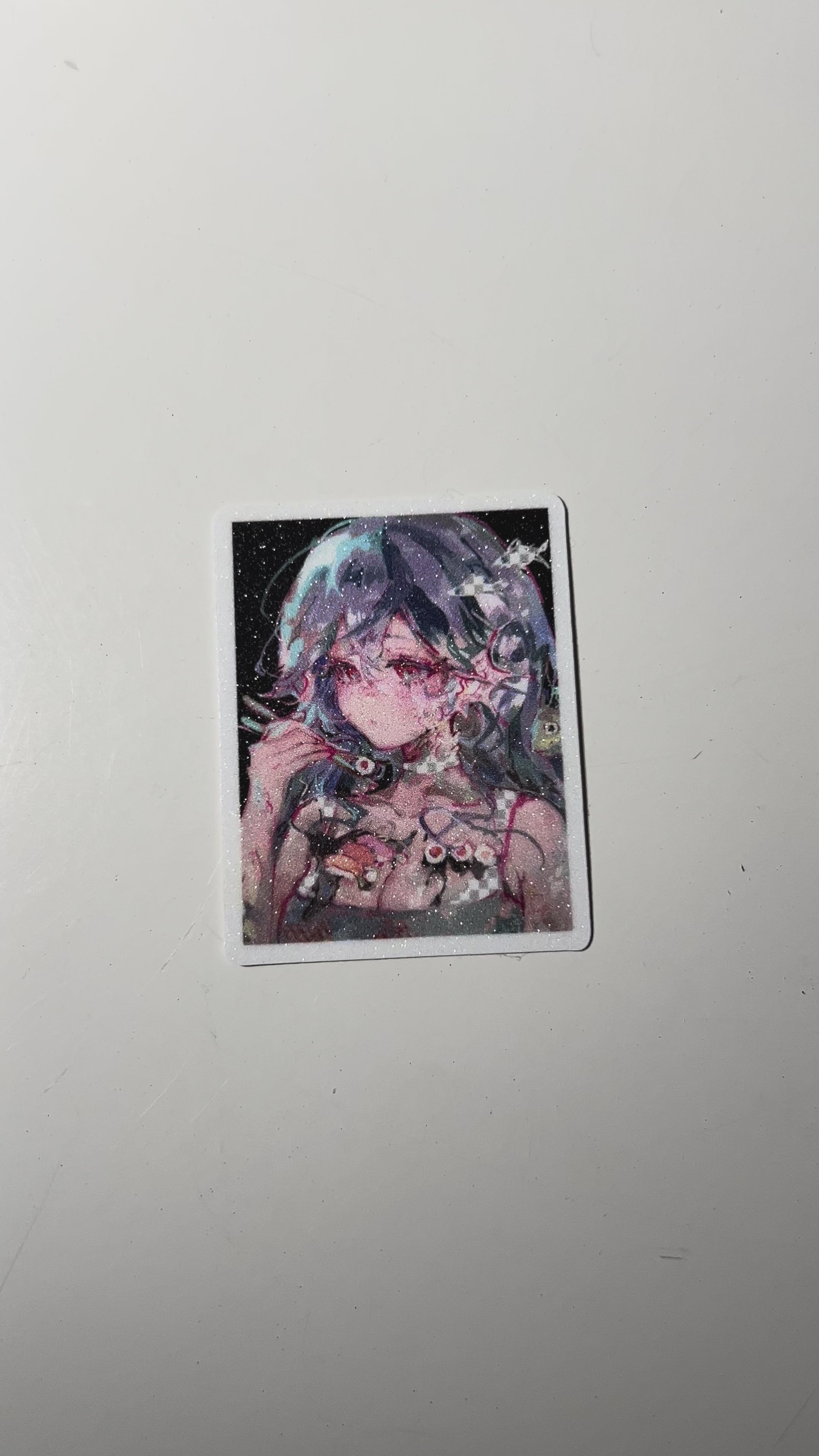 sushi glitter sticker