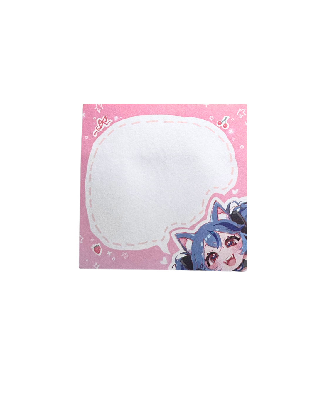 pink sticky notepad