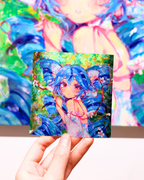 myths and monsters holographic + UV large stickers